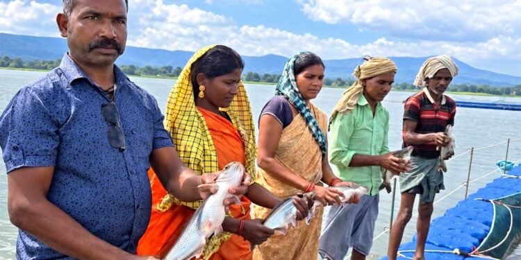 प्रधानमंत्री मत्स्य संपदा योजना से मल्हनिया जलाशय में बदली मछुआरों की जिंदगी