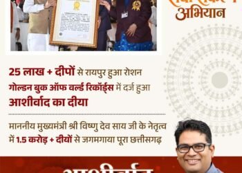 आशीर्वाद का दीया’ बना विश्व रिकॉर्ड का साक्षी