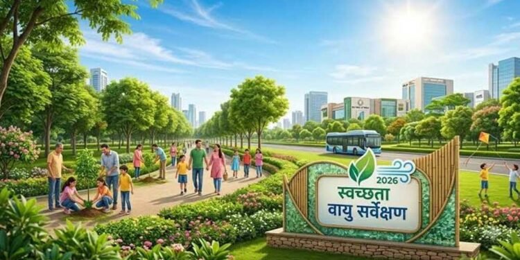 राष्ट्रीय स्वच्छ वायु सर्वेक्षण-2026: मध्यप्रदेश के तीन शहर देश के शीर्ष पाँच में