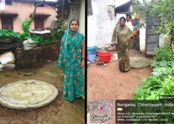 मोर गांव मोर पानी अभियान से दुर्ग में महिलाओं ने श्रमदान से बनाए 3360 सोख्ता गड्ढे