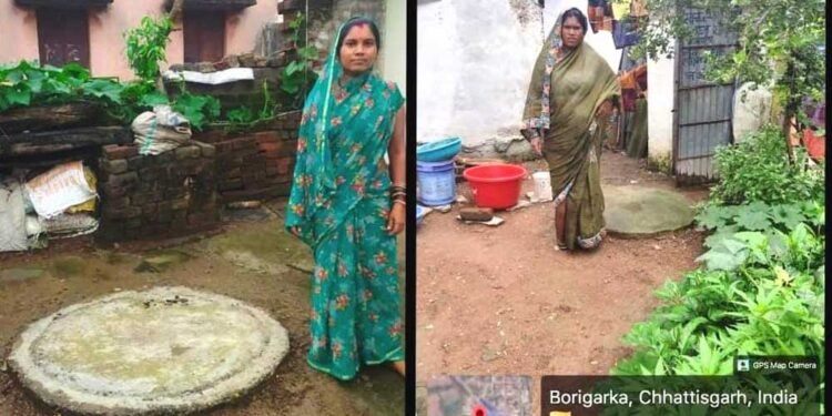 मोर गांव मोर पानी अभियान से दुर्ग में महिलाओं ने श्रमदान से बनाए 3360 सोख्ता गड्ढे