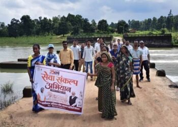 सेवा संकल्प अभियान में रानीझाप एनीकट बना स्वच्छता और जल संरक्षण का संदेश केंद्र