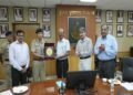 उत्तर पूर्वी पुलिस अकादमी के प्रशिक्षु पुलिस अधिकारियों ने की पुलिस महानिदेशक से भेंट