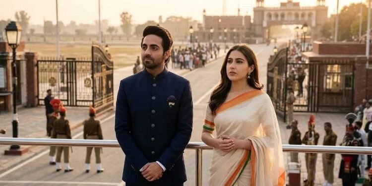 वाघा बॉर्डर पर आतिफ असलम के गाने से दब गई आयुष्मान-सारा की आवाज, वायरल हुआ वीडियो