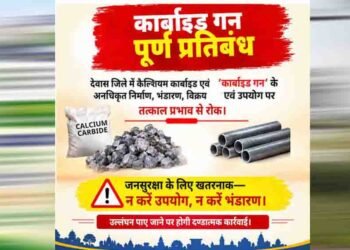 ग्वालियर जिले में कार्बाइड गन के निर्माण, क्रय, विक्रय, भण्डारण व उपयोग पर प्रतिबंधित