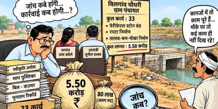 खबर का असर: 5.50 करोड़ के निर्माण कार्यों की जांच के निर्देश, दोषियों पर होगी कार्रवाई