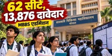 एमपी में MBBS की 62 सीटों पर 13,876 दावेदार, डॉक्टर बनने के लिए कड़ी टक्कर; भोपाल में एक सीट पर 944 की होड़