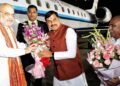 अमित शाह रात 12 बजे पहुंचे भोपाल, स्टेट हैंगर पर CM और BJP प्रदेश अध्यक्ष ने की अगवानी