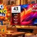 Flipkart Diwali Sale: 43 इंच का Xiaomi 4K Smart TV ₹14,000 सस्ता, कार्ड ऑफर से कीमत ₹20,749