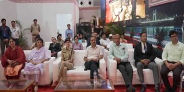 नवीन न्याय संहिताओं पर आधारित भव्य प्रदर्शनी का डीजीपी  कैलाश मकवाणा की उपस्थिति में सफल समापन