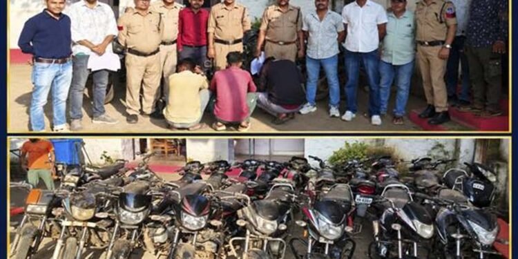 मध्यप्रदेश पुलिस की वाहन चोरों के विरुद्ध बड़ी कार्रवाई